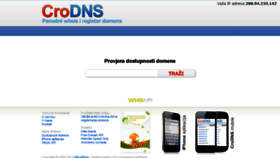 What Crodns.com website looked like in 2014 (10 years ago)