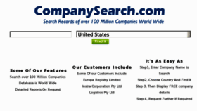 What Companysearch.com website looked like in 2014 (10 years ago)