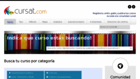 What Cursat.com website looked like in 2014 (10 years ago)