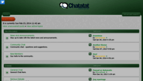 What Chatatat.com website looked like in 2014 (10 years ago)