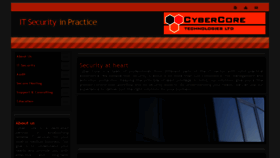 What Cyber-core.co.uk website looked like in 2014 (11 years ago)