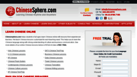 What Chinesesphere.com website looked like in 2014 (10 years ago)