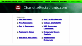 What Charlotterestaurants.com website looked like in 2014 (10 years ago)