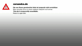 What Carsandco.de website looked like in 2014 (10 years ago)