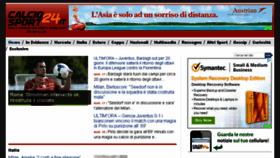 What Calciosport24.it website looked like in 2014 (10 years ago)