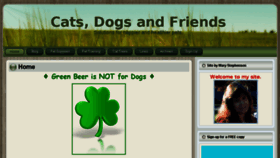 What Catsdogsandfriends.com website looked like in 2014 (10 years ago)