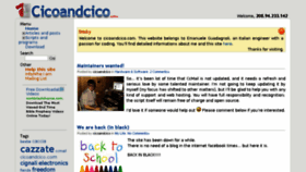 What Cicoandcico.com website looked like in 2014 (10 years ago)