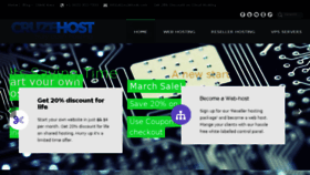 What Cruzehost.com website looked like in 2014 (10 years ago)