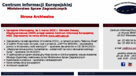 What Cie.gov.pl website looked like in 2014 (10 years ago)