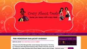 What Crazyaboutdeals.com website looked like in 2014 (10 years ago)