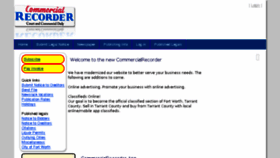 What Commercialrecorder.com website looked like in 2014 (10 years ago)