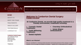 What Combertondental.co.uk website looked like in 2014 (10 years ago)
