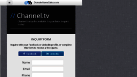 What Channel.tv website looked like in 2014 (10 years ago)