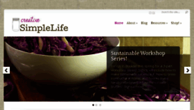 What Creativesimplelife.com website looked like in 2014 (10 years ago)
