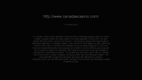 What Canadascasino.com website looked like in 2014 (10 years ago)