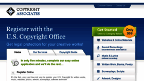 What Copyrightassociates.com website looked like in 2014 (10 years ago)