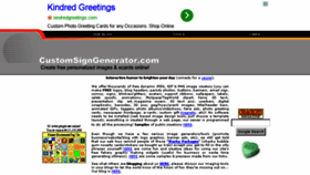 What Customsigngenerator.com website looked like in 2014 (10 years ago)