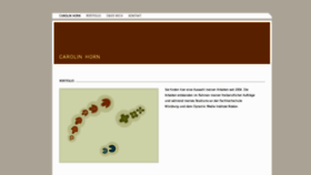 What Carohorn.de website looked like in 2014 (10 years ago)