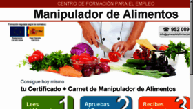 What Carnetmanipuladordealimentos.org website looked like in 2014 (10 years ago)