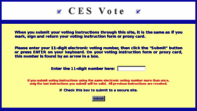 What Cesvote.com website looked like in 2014 (10 years ago)