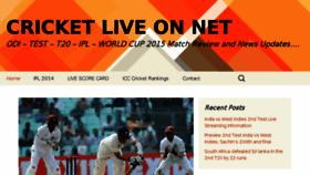 What Cricket-live.net website looked like in 2014 (10 years ago)