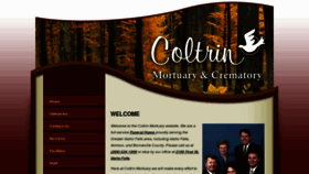 What Coltrinmortuary.com website looked like in 2014 (10 years ago)