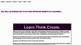 What Creativeleeatwork.com website looked like in 2014 (10 years ago)
