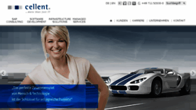 What Cellent.de website looked like in 2014 (10 years ago)