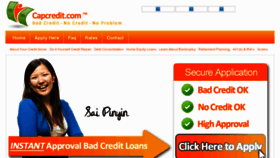 What Capcredit.com website looked like in 2014 (10 years ago)