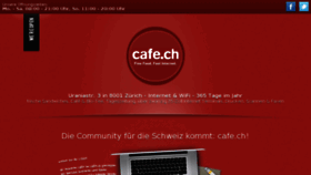 What Cafe.ch website looked like in 2014 (10 years ago)