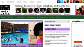 What Chocolatehairvanillacare.com website looked like in 2014 (10 years ago)