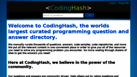 What Codinghash.com website looked like in 2014 (10 years ago)
