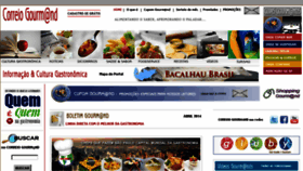 What Correiogourmand.com.br website looked like in 2014 (10 years ago)