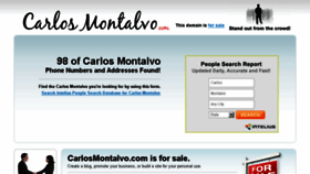 What Carlosmontalvo.com website looked like in 2014 (9 years ago)