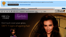 What Clairol.co.uk website looked like in 2014 (10 years ago)