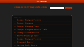 What Coppercanyonguide.com website looked like in 2014 (10 years ago)