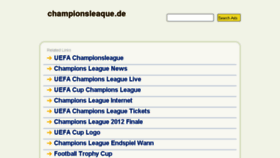 What Championsleaque.de website looked like in 2014 (10 years ago)