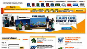What Choicehotels.com website looked like in 2014 (10 years ago)