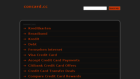 What Concard.cc website looked like in 2014 (10 years ago)