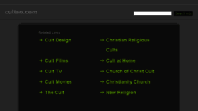 What Cultso.com website looked like in 2014 (10 years ago)