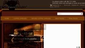 What Coffeecapsuledelights.com.au website looked like in 2014 (9 years ago)