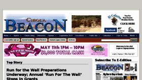 What Cibolabeacon.com website looked like in 2014 (10 years ago)