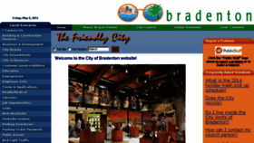 What Cityofbradenton.com website looked like in 2014 (9 years ago)