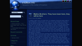 What C-culture.info website looked like in 2014 (9 years ago)