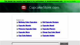 What Cupcakestore.com website looked like in 2014 (9 years ago)
