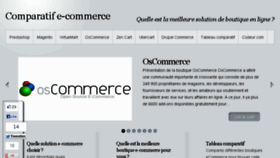 What Comparatif-ecommerce.com website looked like in 2014 (9 years ago)