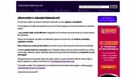 What Calendariolaboral.net website looked like in 2014 (9 years ago)