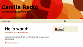 What Camilaradio.com website looked like in 2014 (10 years ago)