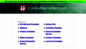 What Cremationcenter.com website looked like in 2014 (10 years ago)