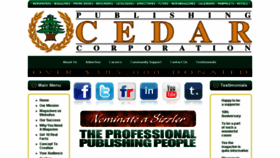 What Cedarpublishing.com website looked like in 2014 (9 years ago)